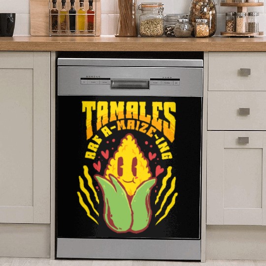 Tamale Making Tamales Are A-Maize-ing Dish Washer Covers