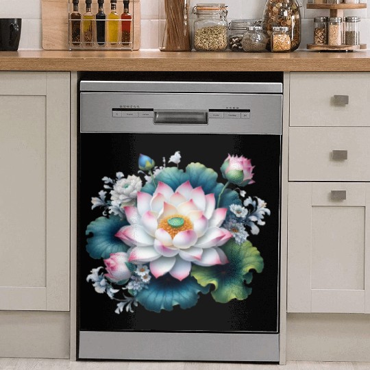 Lotus and Flowers Blossom Dish Washer Covers