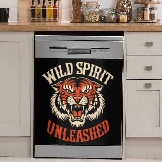 Wild Spirit Unleashed Graphic Design Dish Washer Covers