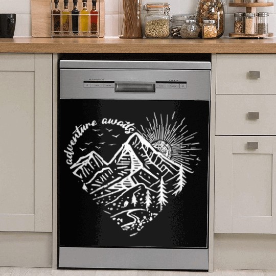 Sunrise Mountain Adventure Design Dish Washer Covers