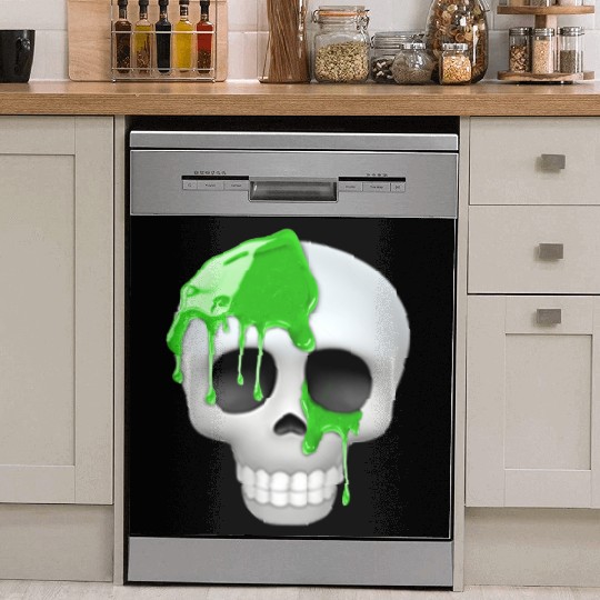 skull toxic emoticon Dish Washer Covers
