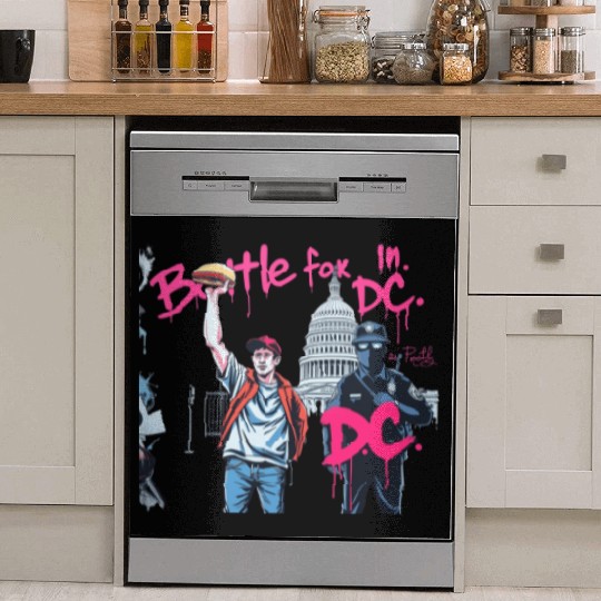 Free DC Sandwich Guy Banksy Style Street Art Dish Washer Covers