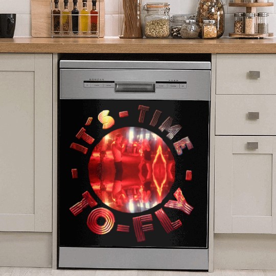 Neon Dance Floor Reflection Design Its Time to fly Dish Washer Covers