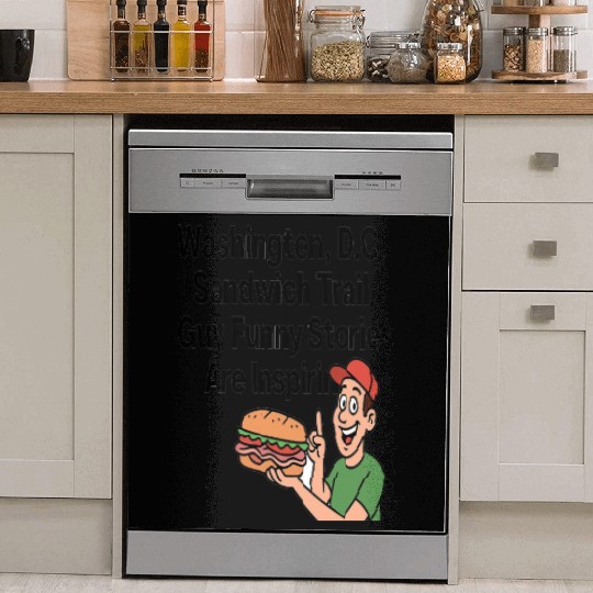 Washington DC Sandwich Throw Guy  Dish Washer Covers