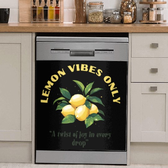Lemon Vibes Only Dish Washer Covers