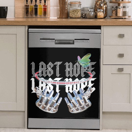 Last Hope Cyber Gothic Y2K Aesthetic Dish Washer Covers