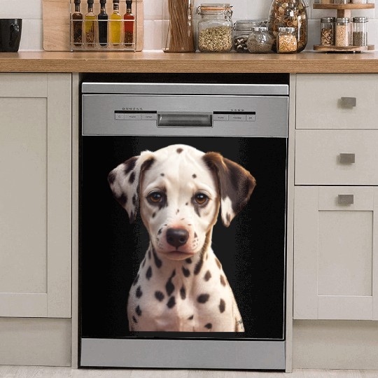 Dalmatian Puppy Portrait on Dish Washer Covers