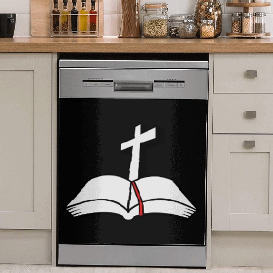 cross open bible 3c Dish Washer Covers