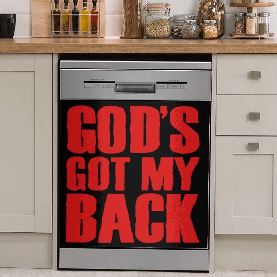 GOD'S GOT MY BACK Dish Washer Covers