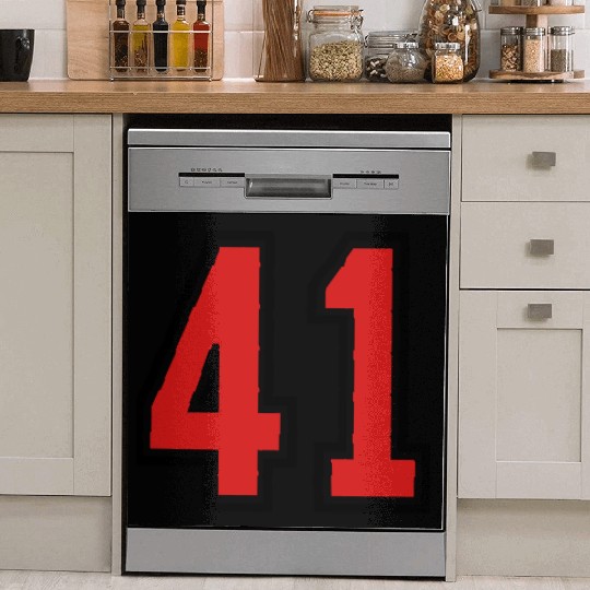 41 sports jersey football number Dish Washer Covers