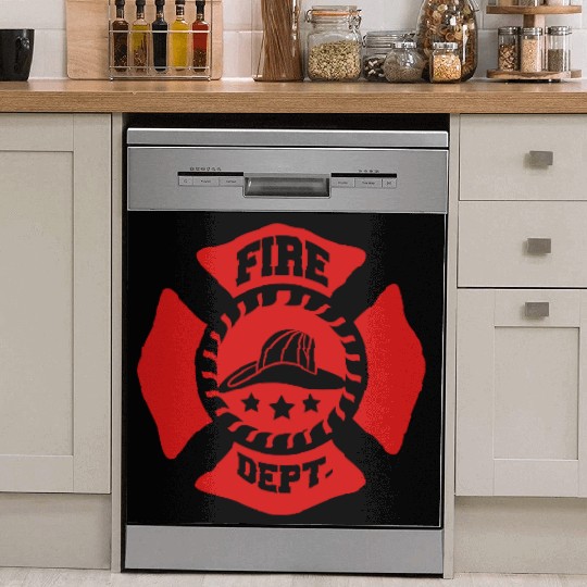 Fire Brigade logo symbol design Dish Washer Covers