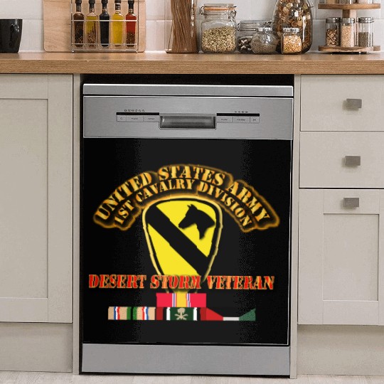 Army - 1st Cavalry Division - Desert Storm Veteran Dish Washer Covers