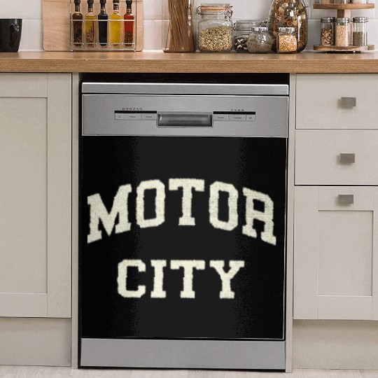 Classic Motor City Detroit Varsity Dish Washer Covers