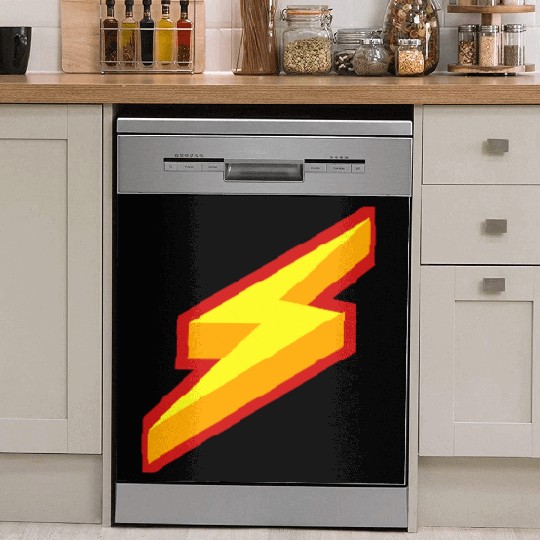 Lightning Bolt Design Dish Washer Covers