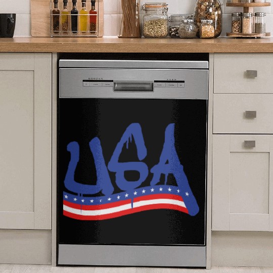 graffiti text banner usa united states america 3 c Dish Washer Covers