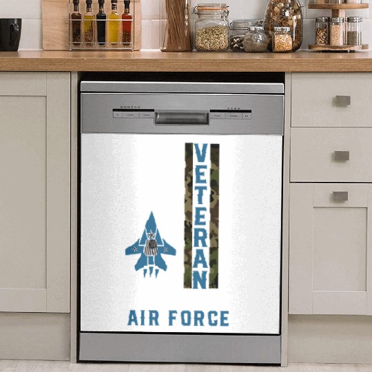 Us Air Force Veteran Camo Dish Washer Covers