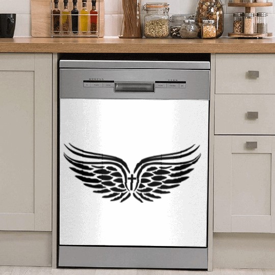 Guardian Angel Wings Angelwings Cross Dish Washer Covers
