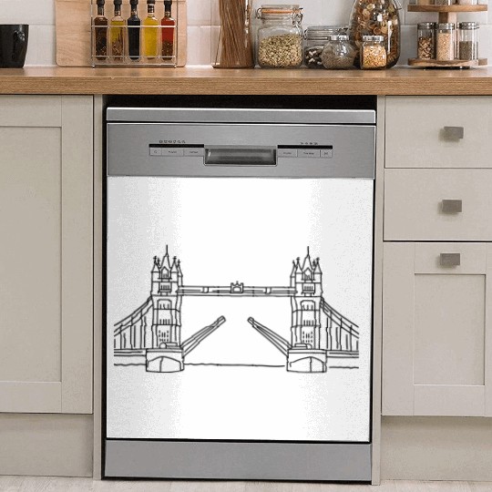 London Tower Bridge Dish Washer Covers