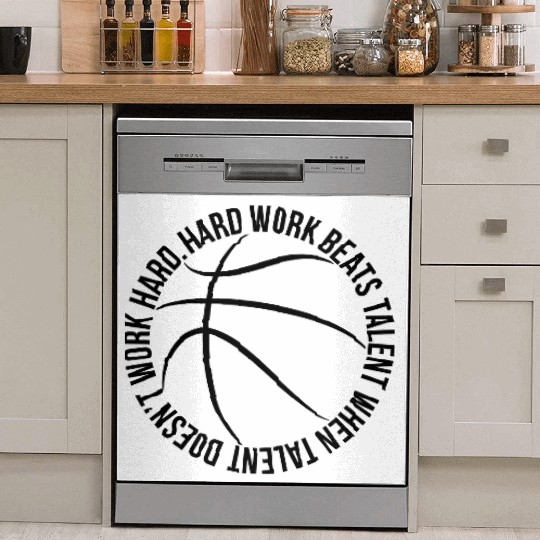 Hard Work Beats Talent Basketball Dish Washer Covers