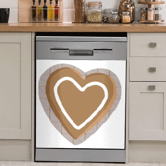 Gingerbread heart Dish Washer Covers