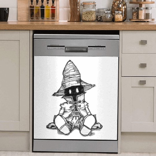 Vivi drawing from Final Fantasy IX Dish Washer Covers