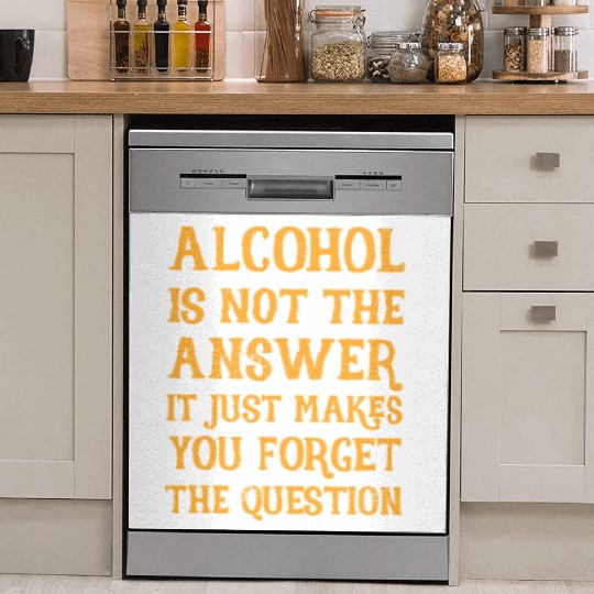 Funny Drinking Drunk Beer Vodka Whiskey Alcohol Dish Washer Covers