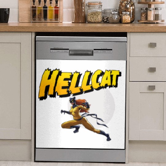 Mens Marvel Hell Cat Hella Cat Hellcat New cat Dish Washer Covers