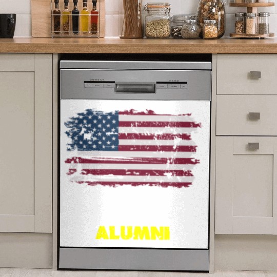 DD-214 Us Armed Forces Alumni American Flag Dish Washer Covers
