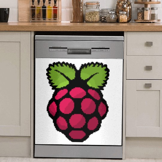 Raspberry Pi Pixel Logo Dish Washer Covers