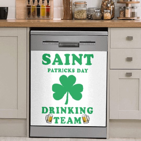 Saint Patricks Day Drinking Team Dish Washer Covers