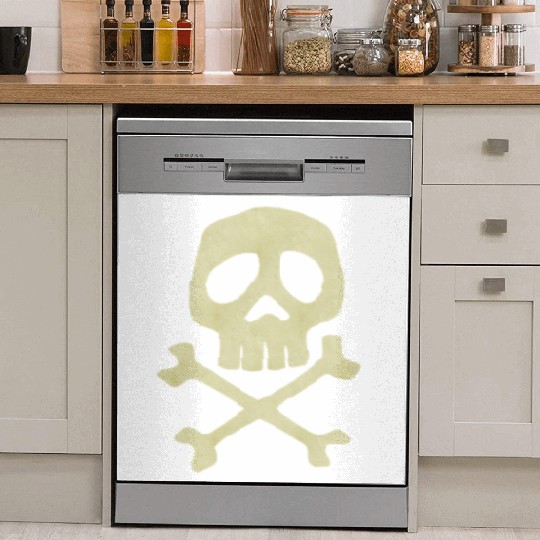 Misfits Style Captain Harlock Skull Crossbones Dish Washer Covers