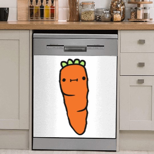 carrot with face carrot Dish Washer Covers