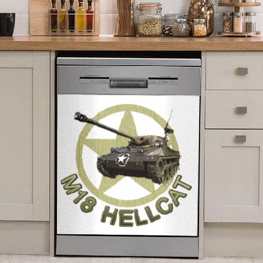 M18 Hellcat WW2 American Tank Destroyer Dish Washer Covers