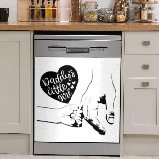 daddy little girl,daddy daughter Dish Washer Covers,daddy&me