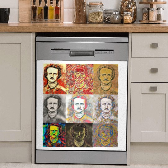 Unique Portrait Reveals Young Edgar Allan Poe Dish Washer Covers