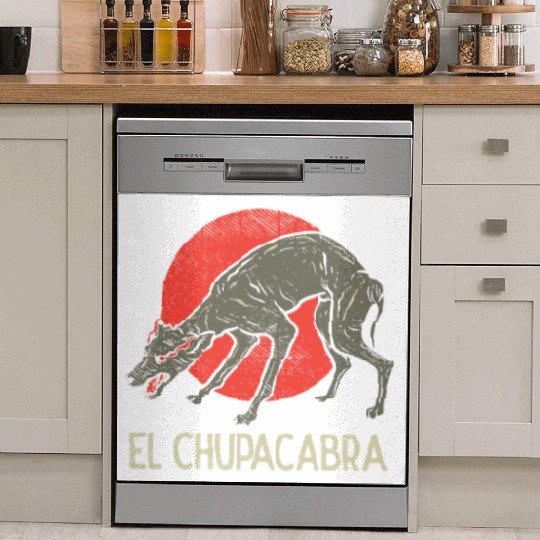 Chupacabra, Cryptid, Cryptozoology, Funny Chupacab Dish Washer Covers