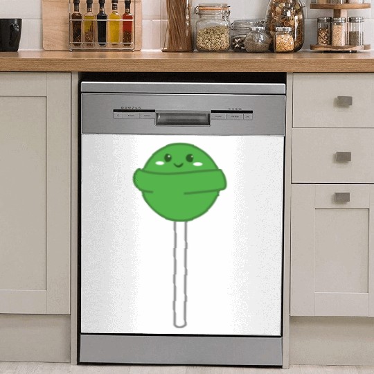 Cute Green Lollipop Dish Washer Covers