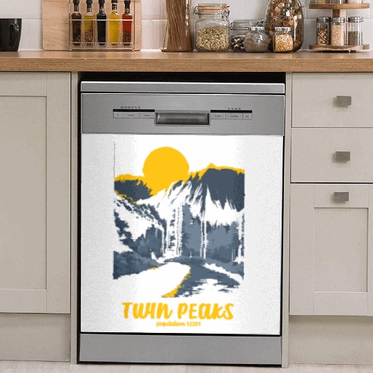 Twin Peaks Welcome To Twin Peaks Poster Dish Washer Covers