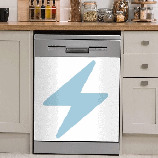 Blue Lightning Bolt Dish Washer Covers