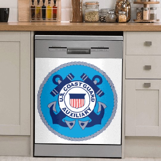 Us Coast Guard Auxiliary Homeland Security Patch Dish Washer Covers