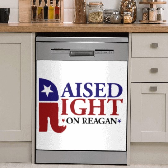 Raised Right On Reagan 80'S Nostalgia Dish Washer Covers