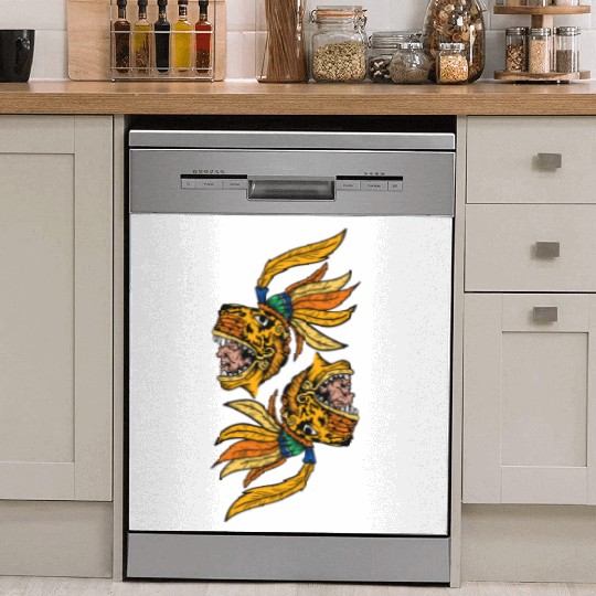 Aztec Warior Jaguar Maya Inca Culture Dish Washer Covers