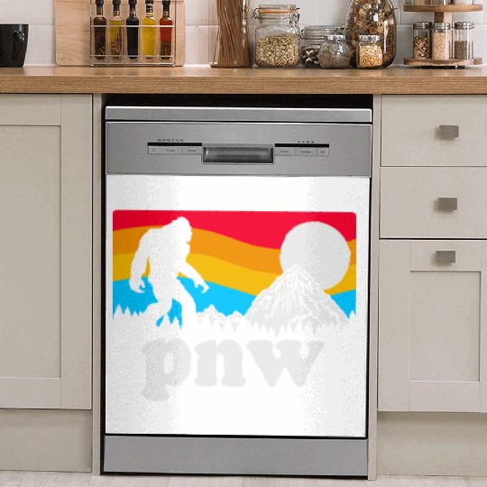 PNW Pacific Northwest Bigfoot Dish Washer Covers