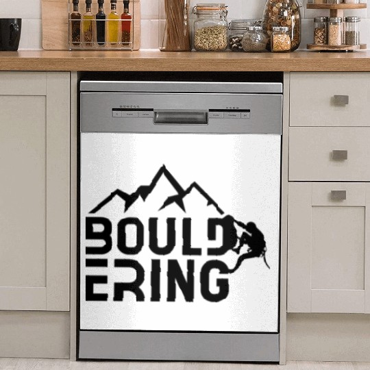 Bouldering Saying Boulderers Boulderer Hobby Dish Washer Covers