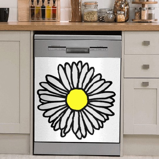 Daisy Flower Bloom Dish Washer Covers