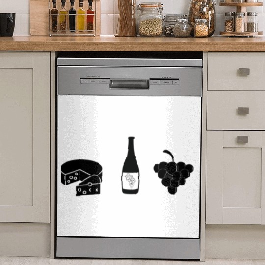 Cheese Wine Grape Dish Washer Covers