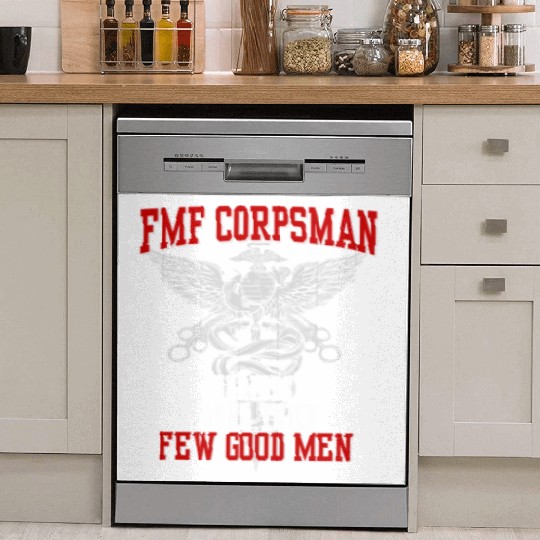 FMF Devil US Navy Corpsman DOC Badass Army Veteran Dish Washer Covers