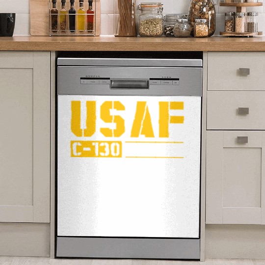 C 130 Hercules US Airborne Fighter Pilot Dish Washer Covers