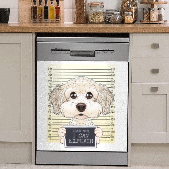 Dear Mom I Can Explain I Bichon Frise Mom I Bichon Dish Washer Covers