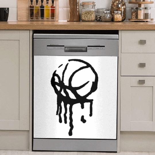Grunge Basketball Dish Washer Covers